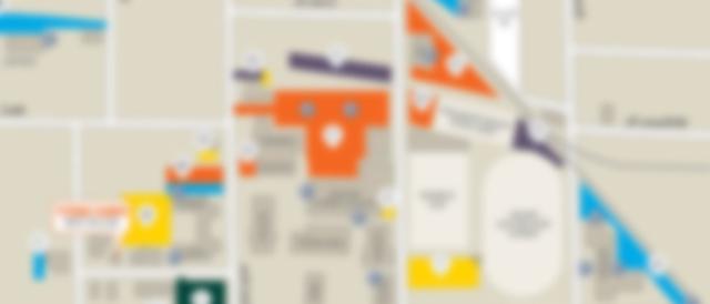 一张威尼斯游戏大厅停车场地图的模糊照片.